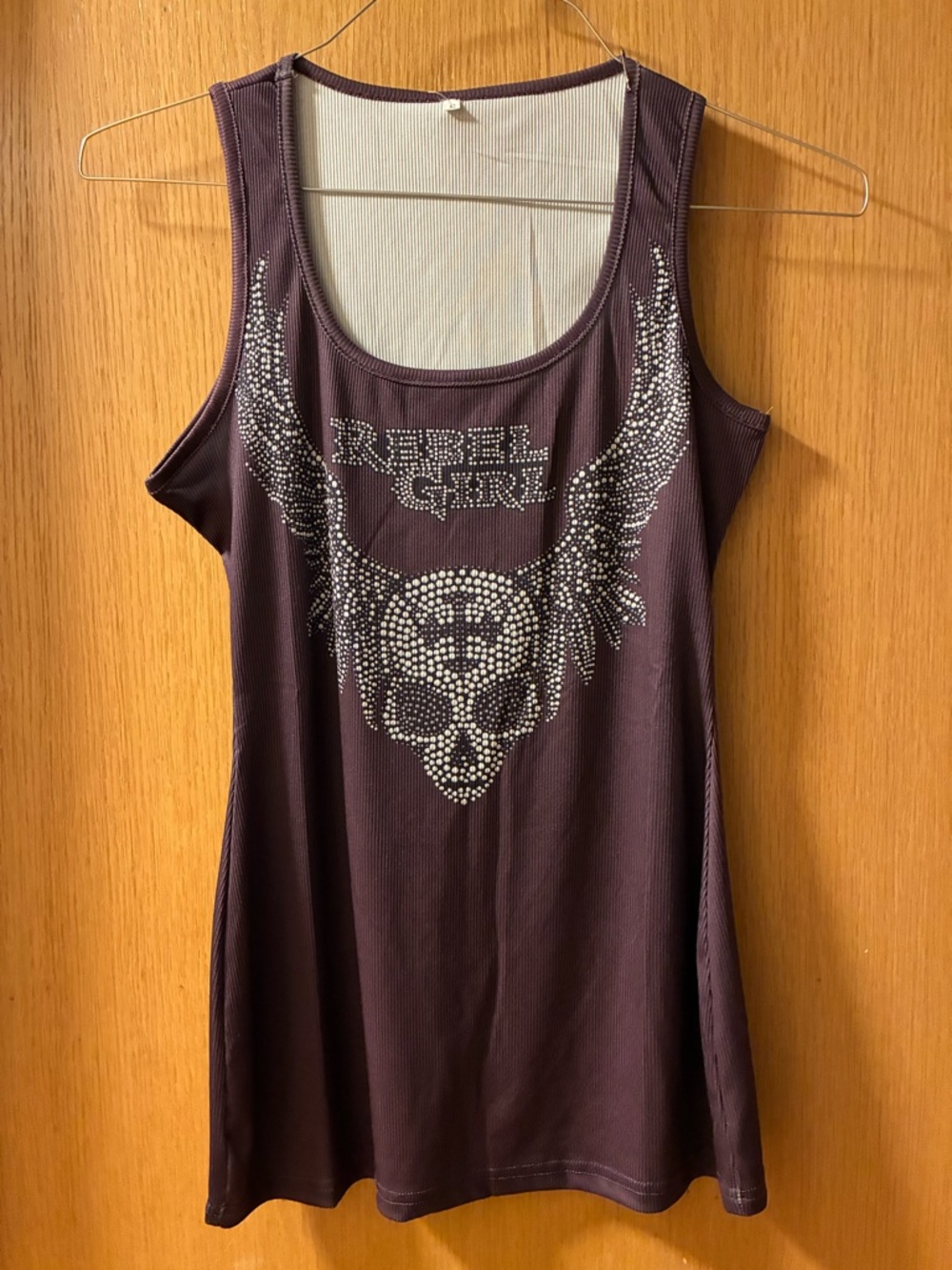 Rebel Girl Tank Top - Dark Plum